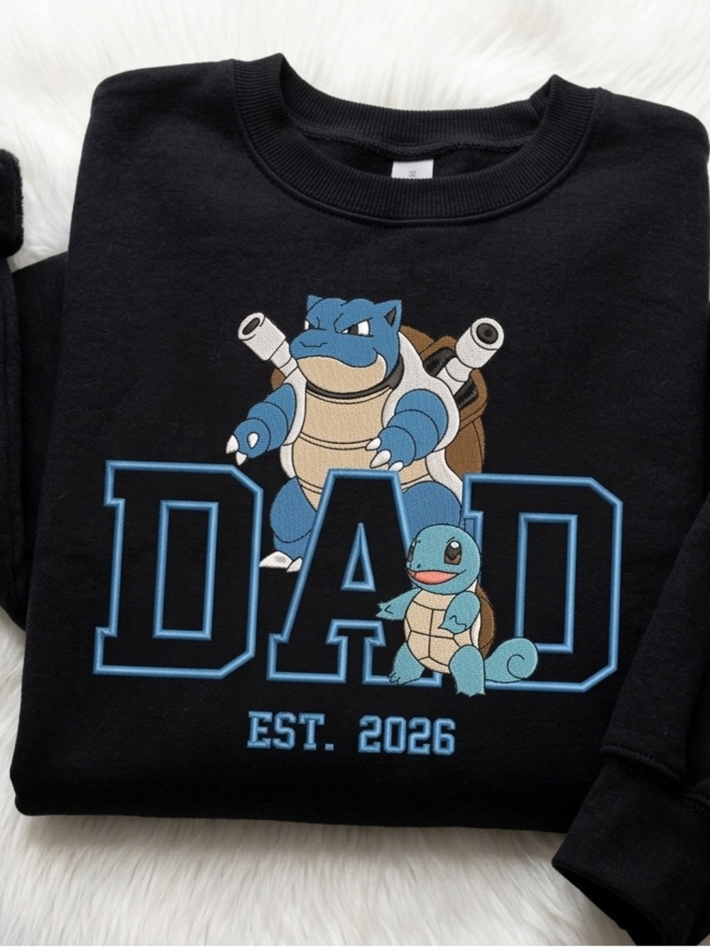 🌊 Poki Embroidery Dad Sweater